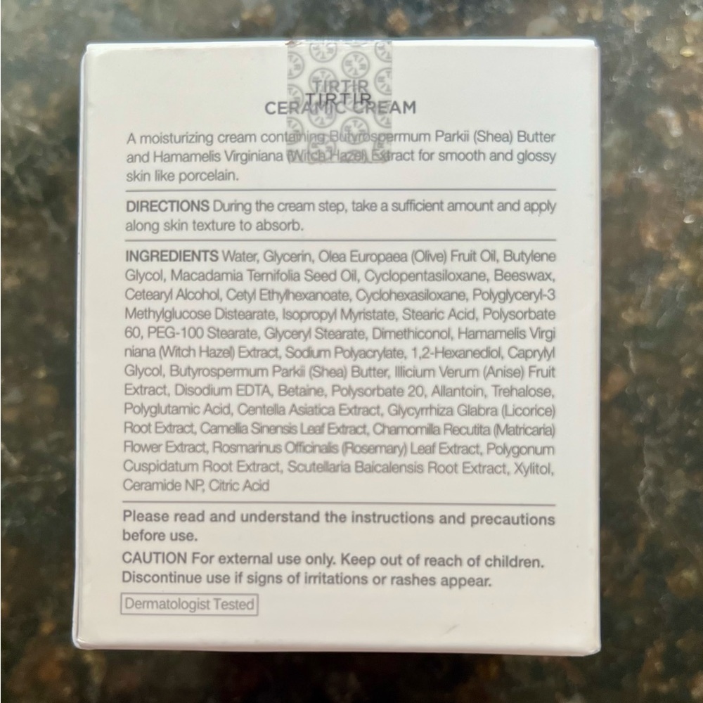 TIRTIR Ceramic Cream Refreshing Skin Moisturizing Soothing 100 ml 3.38 fl oz New - Picture 3 of 7